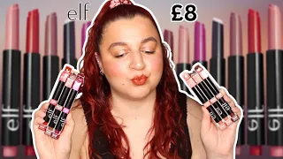 NEW ELF POUT CLOUT LIP PLUMPING PENS LIP SWATCHES AND FULL REVIEW | LIPSTICKLIZZIE