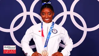 Simone Biles Wins Bronze Medal in Olympics Balance Beam Final | THR News