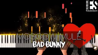 Moscow Mule - Bad Bunny (Piano Tutorial) | Eliab Sandoval