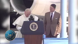 Reagan's Remarks at a Welcoming Ceremony for Pope John Paul II in Miami, FL — 9/10/1987
