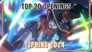 My Top 20 Spring 2024 Anime Openings
