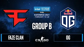 CS:GO - OG vs. FaZe Clan [Dust2] Map 2 - IEM Katowice 2021 - Group B