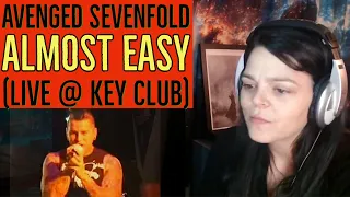 Avenged Sevenfold  -  "Almost Easy"  (Live at Key Club)  -  REACTION