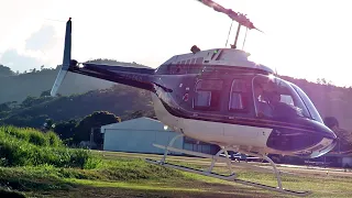 Bell 206 Jet Ranger III Acionamento e Decolagem