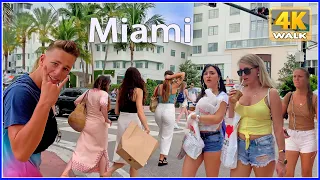 【4K】WALK Collins Avenue fun MIAMI BEACH Florida USA 4k video