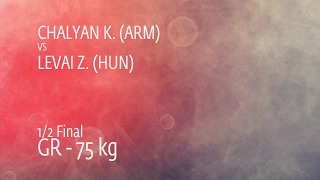 1/2 GR - 75 kg: K. CHALYAN (ARM) df. Z. LEVAI (HUN), 4-3