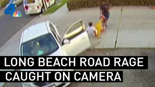 Long Beach Road Rage Attack Caught on Camera | NBCLA