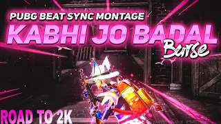 KABHI JO BADAL BARSE | A PUBG MOBILE EDIT | BEAT SYNC | VELOCITY | COLOR GRADING | ANDROID EDIT