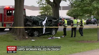 Woman dies after losing control, hitting a tree along Algonquin Parkway, Louisville police say