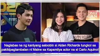 Alden Richards finally breaks his silence on Maine and Carlo Aquino tandem