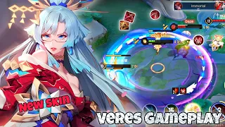 Veres New Skin "Sakura Fubuki" Slayer Lane Pro Gameplay | Arena of Valor Liên Quân mobile CoT