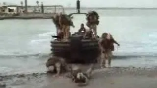 Funny Beach Military Invasion