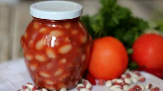 Консервированная фасоль в томатном соусе на зиму - рецепт заготовки фасоли в домашних условиях!