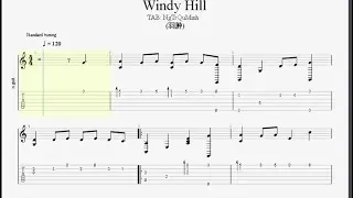 Windy Hill (羽肿) - Guitar Solo[TAB]