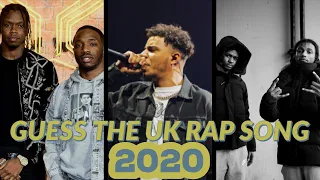 GUESS THE UK RAP SONG!!!! (2020) (LITERALLY IMPOSSIBLE!!!!)