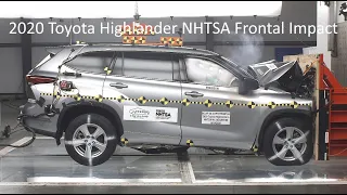 2020-2024 Toyota Highlander / Highlander Hybrid NHTSA Full-Overlap Frontal Crash Test