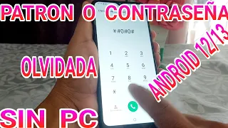 Quitar Patrón O Contraseña Olvidada Samsung a12 android 12/13 Sin Pc 2024 😱 Formatear samsung a12 😱