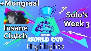 Fortnite World Cup *Week 3* Mongraal Shows Why He Is The Best! *CLUTCH*