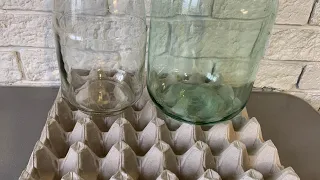 Напольные вазы из банок и кареток