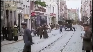 Berlin in 1900's in colour [4K 50 FPS Some speed and color correction]