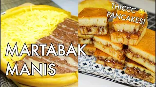 Easy Martabak Manis Recipe | Indonesian Thick Sweet Pancakes | no bake Asian desserts