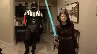 Wearing Darth Vader Costume to Star Wars Movie!