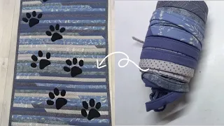 I sewed an original rug for the home. I share useful things in the sewing process