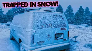 Stuck In The Snow In Spring  ? | Arizona Van Life