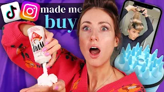 I Bought Every HYPED BEAUTY PRODUCT that TIK TOK & INSTAGRAM MADE ME BUY