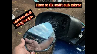 #swiftside mirror glass fitting #mirrorglassfitting#swift