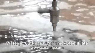 Waterjet Cutting Steel Plate