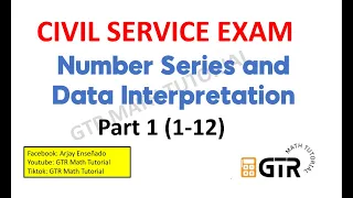 Civil Service Exam Reviewer 2024 - Part 1 | Number and Letter Series and Data Interpretation