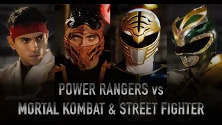 POWER RANGERS vs MORTAL KOMBAT & STREET FIGHTER - LIVE ACTION BATTLES