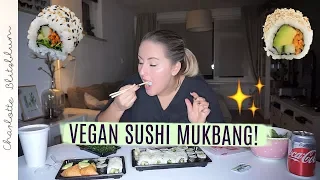 SUSHI MUKBANG! + vegan update | Charlotte Blitzblum