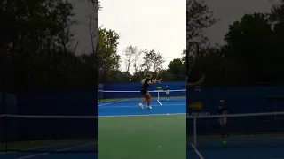 Maria Timofeeva is practicing during US OPEN 2023🇺🇸🗽🎾#wta #usopen2023 #shorts #training #tennis