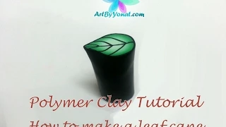 Polymer Clay Tutorial - How to Make a Leaf Cane - Lesson #13