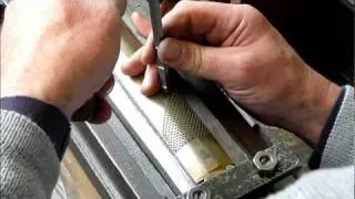 LIOGIER hand-stitched wood rasp, râpe à bois piquée main
