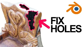 Fix Holes in Photogrammetry With Blender: How To Repair Bad Photo-Scans