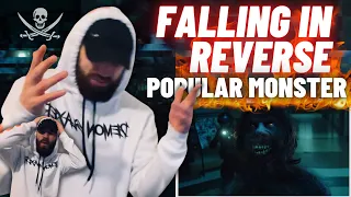 TeddyGrey Reacts to FALLING IN REVERSE - POPULAR MONSTER | UK 🇬🇧 REACTION