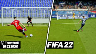 FIFA 22 vs eFootball 2022 - Signature Penalty Styles (Ronaldo, Pogba, Neymar, etc.)