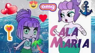 I made Cala Maria from Cuphead in Gacha Club 🐚