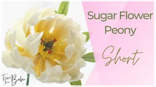 Sugar Flower Peony ⎸ Gumpaste Peony Flower ⎸ Handmade Flowers #shorts