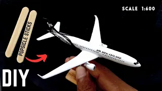 How to make a Airbus A330 Neo Air new zealand | popsicle sticks Airplane