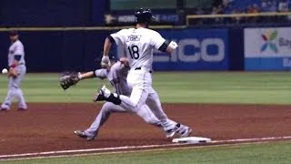 CLE@TB: Rays challenge overturned in the 1st