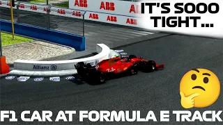Is It ACTUALLY Possible To Drive A F1 Car At A Formula E Track??