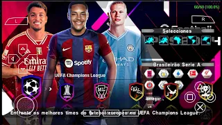 eFootball PES 2024 PPSSPP Update Winter Transfers 2024 & Kits 2024 Real Faces 4K Graphics Camera PS5