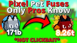 New *BEST* Fuse Methods on Pet Simulator X Pixel Update (Roblox)