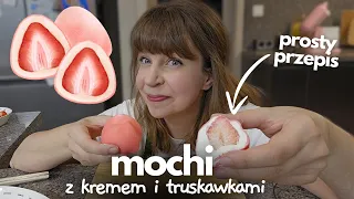 Mochi z kremem i truskawkami - prosty przepis na słynne ciasteczka ryżowe