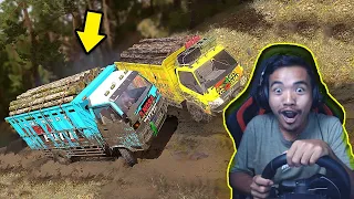 CHALLENGES MUATAN!! UMPLUNG VS HINO ANTIGOSIP - SPINTIRES MUDRUNNER