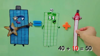 numberblocks 40s sum solving making numberblocks | numberblock Miranda